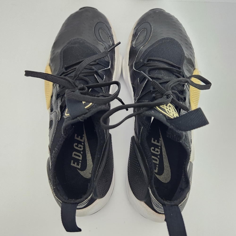 Nike Huarache E.D.G.E. Mens Size 9.5 Black/White Lace Up Sneakers AV3598-001 - Picture 6 of 15
